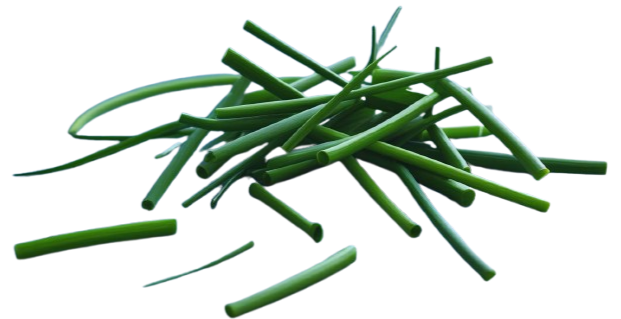 Decorative image of garnish, chopped chive pieces